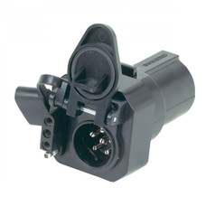 HOPKINS 47565 7RD BLADE TO MULT 6.4 ADP 7-Way Blade To 6-Way Pin And 4 Flat; With Dust Cover