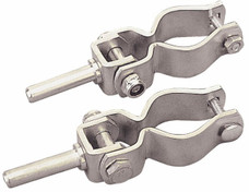 SEA DOG 582070-1 ZINC PLATED CLAMP-ON OARLOCK Fits 3/4 Inch To 1-1/2 Diameter Oars; Zinc Plated; Steel; Clamp-On; Set Of 2