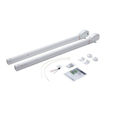 LIPPERT COMP 759405 SOLERA UNIVERSAL: SMART ARM HRDWR For Patio Awnings; 12 Volt; Tall/ 69 Inch Arm Size; White; 2 Position Pitch; Full Set