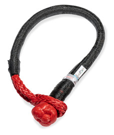 FACTOR 55 00571 EXTREME DUTY SOFT SHACKLE 7/8'X24' Connects Recovery Accessories To Shackle Mount; 185000 Pound Working Load Limit; 7/8 Inch Diameter; 24 Inch Length; HMPE Plasma Material; Fiber Lock Coating; Black; Single