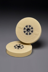 3M 07499 3M PART Use To Remove Decals/ Vinyl Stripes/ Graphics And Double Sided Molding Stripes; 4 Inch Diameter; 5/8 Inch Thickness; 3/8-16 Inch Arbor Size; Fine Grade; 4000 Maximum RPM; Beige; Single