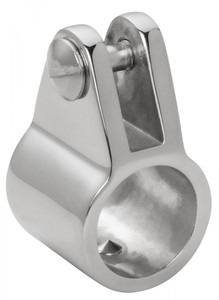 WHITECAP IND 6100C 7/8' - TOP SLIDE WITH BOLT Round Tube; 7/8 Inch Tubing; 1/4 Inch-20 Bolt Size; Silver; Stainless Steel; With Bolt; Single