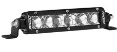 RIGID IND 906313 SR-SRS PRO 6' CMB LED; 6 Inch Length; 6 Clear Bulb; 48 Watt/ 3.43 Amp Draw; Spot/ Flood Combo Beam; 4752 Raw Lumens; Impact Resistant Polycarbonate Lens; Black Housing; Surface Mount; With Harness/ Switch And Rear Cooling Fins