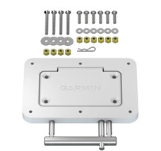 GARMIN ELEC. 010-12832-61 QUICK RELEASE PLATE SYSTEM  WHITE For Use With Force?« Kraken Trolling Motors; Bow Mount; Quick Release; Lockable With R-Pin/ Padlock; White; With Mounting Hardware