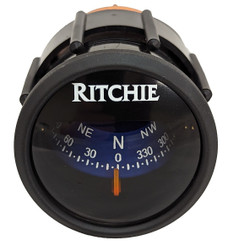 RITCHIE NAVI X-23BU RITCHIE SPORT  DASH MOUNT  BLUE DIA Black; 12 Volt Green LED; Dash Mount; 2 Inch Blue Direct Read Dial; Adjustable To 30 Degree Viewing Angle; Front Readable Black DR Rose