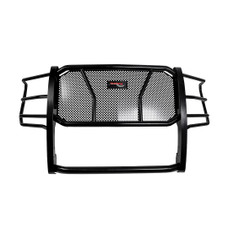 TRAILFX E0508B EXTREME GRILLE GUARD BLK 1-Piece; Powder Coated; Black; Steel; 2 Inch Diameter; With Brush Guard; Without Skid Plate; Without Step Plate