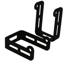 RIGID IND 46537 3  EXTENDED D-SER BRACKET Universal Mount; Mounts 2 D-Series Lights; Powder Coated Black Stainless Steel