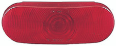 PETERSON MFG V421R PKG STOP-TURN-TAIL-LIGHT Stop/ Turn/ Tail Light; Incandescent Bulb; Oval; Red Lens; 6-1/2 Inch x 2-1/4 Inch; Non-Submersible