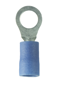 WIRTHCO 80338 16-14AWG #10 VNY RNG TRML #10 Vinyl Ring Terminal; 16-14 Gauge Wire; Case Of 100