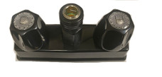 B&B MOLDERS 94139 FAUCET 4' CENTER W 1/2' QUICK For Nautilis P1 Panel; Exterior Quick Connect Faucet; Black