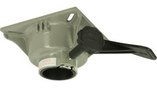 SPRINGFIELD 1100031-L1 SWIVEL 2-3/8'TRAC-LOCK III LCK For Use With 2-3/8 Inch Diameter Pedestal; Centrally Located Locking Handle; 360 Degree Tilt Angle; Powder Coated Aluminum; ABYC Class H-31 AD; With Busing