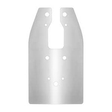 GARMIN ELEC. 010-12406-00 TRANSDUCER SPRAY SHIELD  DOWN/SIDE Reduce Excessive Water Spray On Transducer when Boat Is Running At High Speeds; Silver; Steel; With Mounting Hardware