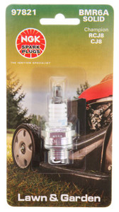 NGK 97821 NGK STANDARD CARDED SPARK PLUG BMR6A SOLID BLYB; Resistor; Copper Core; Nickel Tip; Flat Seat; Single