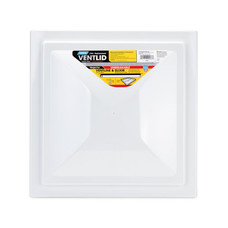 CAMCO 40187 VENT LID VENTLINE PRE'08/ELIXIR'94- For 14 Inch x 14 Inch Vents; Ventline Manufactured Prior To 2008 or Elixir Manufactured 1994 and On; White; Polypropylene; Preassembled With Installation Hardware; Product Display Box Of 6 Vent Lids