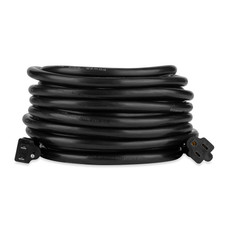 CAMCO 55142 15A  30' BLACK EXT CORD 120 Volt Extension Cord; 5-15P/ 5-15R; 15 Amp; 14 Gauge Wire; 30 Foot Length; Black; Without Plug Head Handle