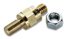 WIRTHCO 30400 SIDE MOUNT BOLT-LONG STUD Long Side Terminal Bolt; 3/8 Inch-16 Thread Size; 5/8 Inch Hex Nominal Diameter; 1-3/4 Inch Overall Length; Solid Brass