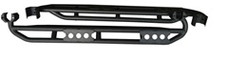 TRAILFX J041T ROCKER PANEL GUARD Flat; Textured Black Steel