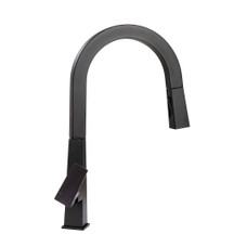 LIPPERT COMP 2021090602 PULL-DOWN FAUCET-BLACK MATTE Used For Kitchen; Single Piece Deck Mount; Pull Down Spout; Single Lever Handle; Black Matte; Retail Package