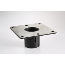 ATTWOOD MARI 238333-1 ASSY BASE 7X7 SS HD For Use With 2-3/8 Inch Diameter Post; Square; Anodized; Aluminum; ABYC Code - AO; Bulk Packaging