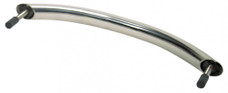 WHITECAP IND S-7091P OVAL S.S. HANDRAIL  12' Silver; Stainless Steel; 12 Inch Mounting Hole Center; With 1/4 Inch - 20 Stud