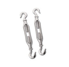 TORKLIFT S9012 TURNBUCKLE - HOOK Standard Hook and Hook Style; 9 Inch to 13 Inch Reach; Without Handle; Non-Locking; Raw; Forged Steel; Single