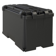NOCO HM408 6 VOLT DUAL END TO END BO Fits 4D Group Batteries; Black; Polyethylene Plastic; Full Flow Ventilation; With Captive Lid; Large Cable Entry Holes; Impact Resistant To -40 Degree Fahrenheit