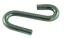 JR PRODUCTS 01154 3/8' 'S' HOOK S-Hook; Use To Fit Safety Chains Up To 7/16 Inch; Zinc Plated; Steel; Set Of 2