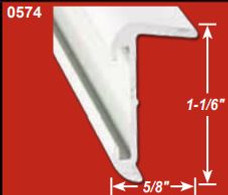 AP PRODUCTS 021-57403-16 ROOF EDGE MILL 16' EA Insert Roof Edge Type; 1-1/16 Inch Height x 5/8 Inch Width x 16 Foot Length; Mill; Aluminum; Single