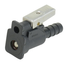 T-H MARINE BE-FU-53206-DP JOHNSON/EVINRUDE FUEL CONNECTOR 3/8 Connector; For Use With 3/8 Inch Fuel Lines; Female Barb Hose End; Black; For Johnson/ Evinrude Outboard Motors
