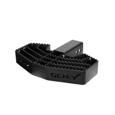 GEN-Y HITCH GH-060 2.5' SHANK SERRATED HITCH STEP 500L 2-1/2 Inch Hitch Mount; 600 Pound Capacity; With Built-In Boot Scraper; Black; Steel