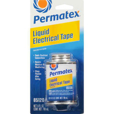 PERMTX-LOCKT 85120 LIQUID ELECTRICAL TAPE Creates A Continuous Waterproof Seal That Prevents Corrosion And Provides A Flexible Coating For Wiring And Electrical Connections; Liquid; 4 Ounce Brush-Top Bottle; Black