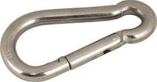 SEA DOG 151580-1 STAINLESS SNAP HOOK 3-1/4' (T) Interlocking/ Spring Loaded Gate; Gourd Shaped; 7/16 Inch Eye Diameter; 3/8 Inch Opening; 3-1/8 Inch Length; 316 Stainless Steel; 1400 Pound Capacity