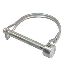 T-H MARINE BE-TR-59401-DP COUPLER SAFETY PIN ROUND SHAPE Round Shape; 1/4 Inch Diameter; 1-3/4 Inch Length; Zinc Plated; Corrosion Resistant; Steel; 1-1/2 Inch Clearance