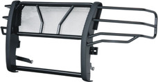 TRAILFX E0512B EXTEREME GRILLE GUARD BLK 1-Piece; Powder Coated; Black; Steel; 2 Inch Diameter; With Brush Guard; Without Skid Plate; Without Step Plate