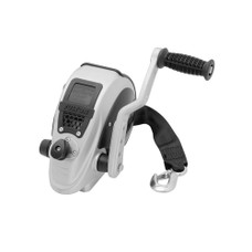 FULTON FW20000101 F2WINCH 2000LBS. W/STRAP Single Speed; Hand Operated; 2000 Pound Pull Capacity; 2 Inch x 20 Foot Strap; Dual Gear Drive; Aluminum Frame And Handle; 4 Position Handle; With Mounting Hardware/ Hook