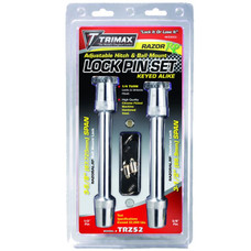 TRIMAX TRZ52 TRIMAX RAZOR RP KEYED Barbell Type; 1/2 Inch Diameter/ 5/8 Inch Diameter; 3-5/8 Inch Span/ 3-1/2 Inch Span; Used With Razor ?äó RP Adjustable Hitches; With Keyed Alike Lock; With Dust Cover; Set Of 2
