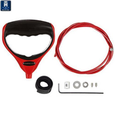 T-H MARINE GFH-1R-DP RED G-FORCE HANDLE For Use With Trolling Motors; Red; Nylon With Stainless Steel Cable; Single; With Hook-N-Loop Strap