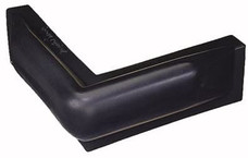 TAYLOR MADE 46076 ONYX BLACK DOCK BUMPER - CORNER 10' Corner Mount Bumper Guard; 10 Inch x 10 Inch; Black; Marine Grade Vinyl; For Marine Applications