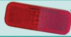 VALTERRA LLC DG52719VP 4X1.5' LED RED MARKER LIG LED; Rectangular; 4 Inch Length x 1.5 Inch Width; Red Reflective Lens; 9 Diodes; Surface Mount; Waterproof; With 2 Wires; Single; Retail Package