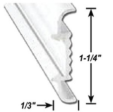 AP PRODUCTS 021-56403-16 MOLDING TRIM MILL 16' EA Insert Molding Trim Type; 1-1/4 Inch Height x 1/3 Inch Width x 16 Foot Length; Aluminum