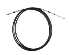 SEASTAR CCX63307 CONTROL CABLE ASSY.  3300 XTREME  7 For Foot Throttle Applications On Performance/ Bass Boats; 7 Foot Length; Black; Stainless Steel; Threaded; With Stainless Steel Terminals And Conduit Fittings