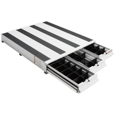 WEATHERGUARD 317-3 ITEMIZER DRAWER UNIT For Weather Guard Van Storage System; Three Drawer; One Compartment; White Powder Coated Aluminum; Lateral Unit