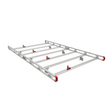 WEATHERGUARD ASRS001 ALUMINUM SAFARI VAN RACK - FULL SIZ Direct Fit; Gutter Mount; Powder Coated; White; Aluminum; Single; 125 Inch Length x 73 Inch Width x 10-1/4 Inch Height