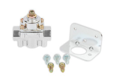 HOLLEY 12-804 12-804 LOW PRESS FUEL REG 1-4 PSI; 3/8 Inch NPT Inlet/Outlets; Gasoline; Satin Chrome; Aluminum; With Mounting Bracket