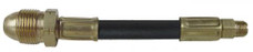 AP PRODUCTS MER403-72 THRMO PIGTAIL POLX1/7 INVTD FLR EA 1/4 Inch Inside Diameter Pigtail Hose; POL x 1/4 Inch Male Inverted Flare; 72 Inch Length; Thermoplastic And Brass