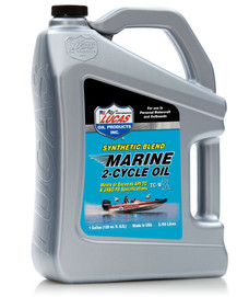 LUCAS OIL 10861 SYNTHETIC BLEND 2-CYCLE M Used For 2-Stroke Engines; Marine Oil; Synthetic; 1 Gallon Jug; Single