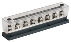 BEP 777-BB8S-650 BUSBAR HD 8 STUD 650A Flat Strip Type; 8 Terminal Points; 650 Amp Maximum; Without Insulated Cover; 9.8 Inch Length x 1.91 Inch Width; Tinned Copper Conductor/ Stainless Steel Studs