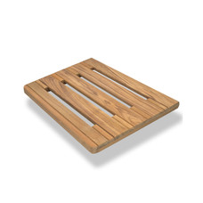 WHITECAP IND 60918 PLATFORM  18' 18 Inch Back/ 17 Inch Front Width x 15 Inch Length x 1-15/16 Inch Height Platform; Natural; Teakwood; Without Ladder; Without Handrails
