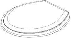DOMETIC 385311930 KIT SEAT/COVER 300 REPL-WHT Replacement For 300 Series Toilets; Round; Closed Front; White; With Cover