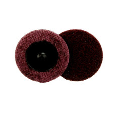 3M 07481 RLC SRF CND DSC 2'MED 25B Used For Cleaning And Finishing On All Metals For Removal Of Light Rust/ Oxides/ Coatings; 2 Inch Diameter; Medium; Maroon; Aluminum Oxide; Roloc Quick Change Attachment System; Box Of 25